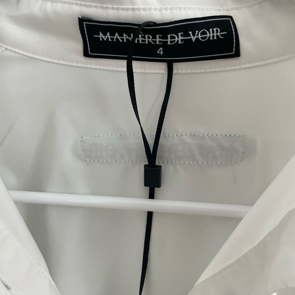 Shirt Dress with Denim Panels - Picture 2 of 2